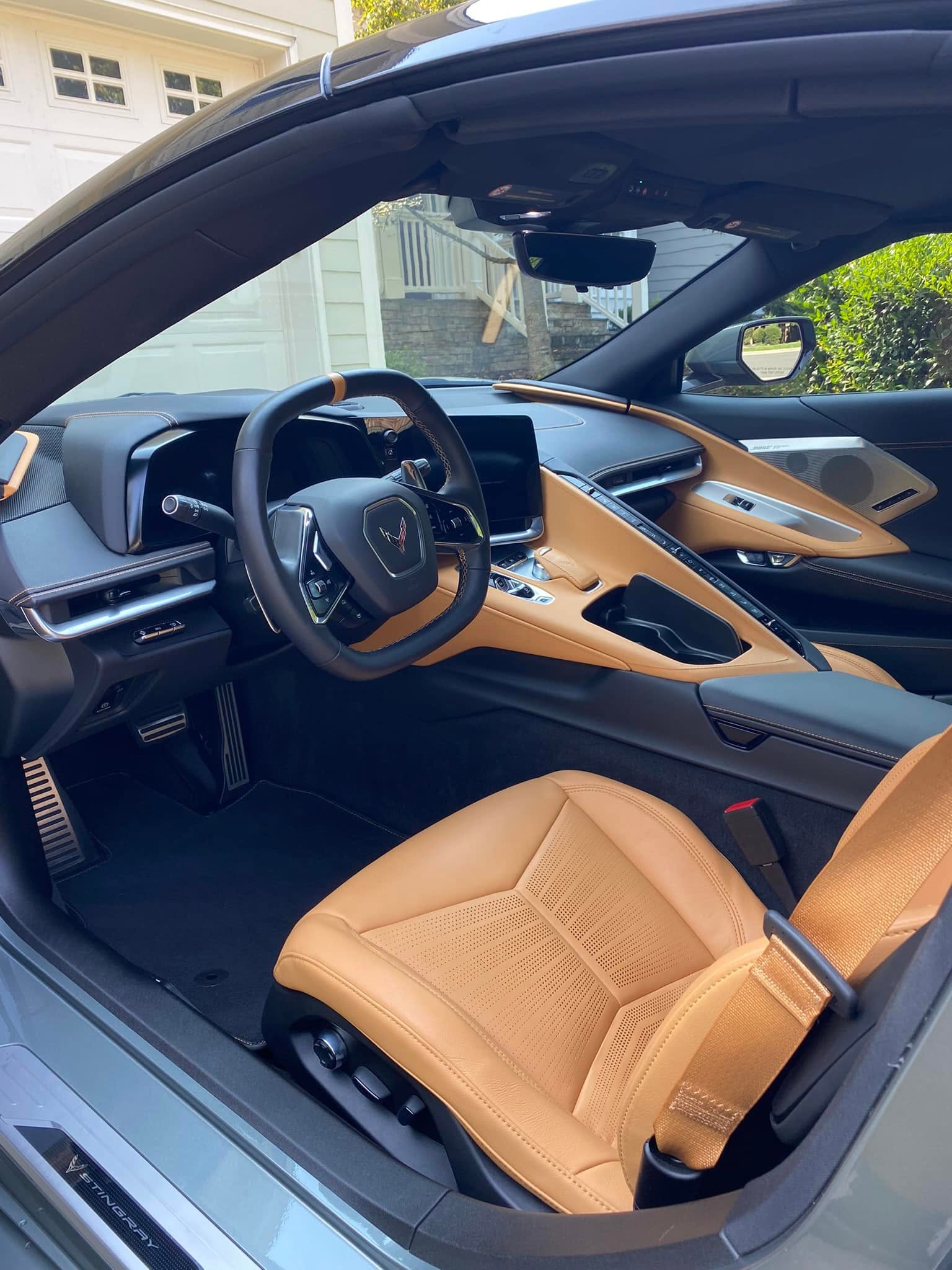 Detailed Chevrolet Corvette C8 interior